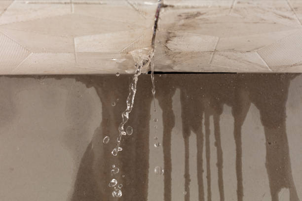 Professional Burst Pipe Cleanup technician working in Rosenberg, TX